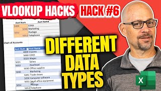 VLOOKUP Hack 6 Different Data Types [upl. by Guinn]