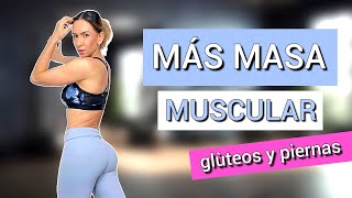 Cómo Aumentar MASA MUSCULAR en GLÚTEOS y PIERNAS en casa [upl. by Zischke]