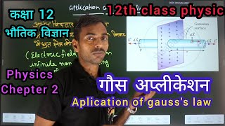 गौस नियम के अनुप्रयोग aplication of gausss law gauss law 12th class physics chapter 2 science [upl. by Max]