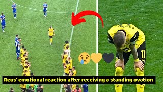 Marco Reus emotional reaction after getting a standing ovation in Dortmund Vs Darmstadt 40 [upl. by Yrollam919]