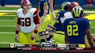 USC vs Michigan  NCAA Football 14  Updated 202425 Conferences realignments [upl. by Aziram]