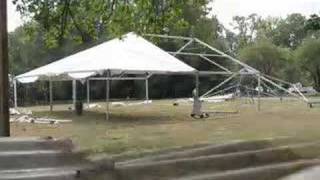 One minute time lapse of a 40x80 tent assembly [upl. by Euqinaj]