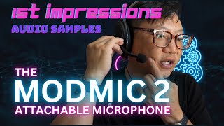 Antlion ModMic 2 USB  Unboxing Setup and Recording Samples [upl. by Znerol]