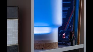 Clapsensitive lamp with microbit envirobit and the ZIP Halo [upl. by Aneleve]