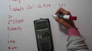 Evaluating Factorials on a Calculator TI89 [upl. by Claudia]