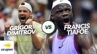 Grigor Dimitrov vs Frances Tiafoe 2024 US Open Quarterfinal Showdown USOpen2024 GrigorDimitrov [upl. by Magnum]