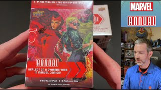 Checking out the Blue Sparkle retail exclusives in Marvel Annual 202223 Blaster Boxes [upl. by Greggs]