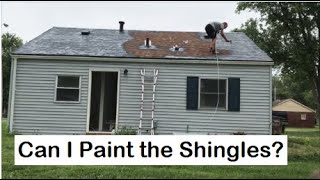 Painting an Asphalt Shingle Roof with Behr Multi Surface Roof Paint [upl. by Yendyc939]