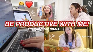 BE PRODUCTIVE WITH ME studying for finals  Vlogmas Day 14 [upl. by Aaren]