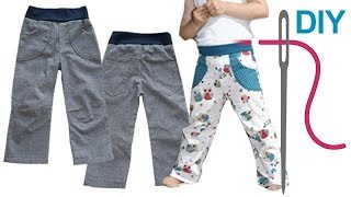 Hose nähen für Anfänger – DIY Kinderhose quotMATTIquot [upl. by Aratihc]