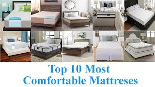 Top 10 Most Comfortable Mattresses 2020 [upl. by Rafaelia]