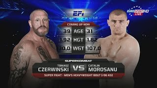 Catalin Morosanu vs Tomasz Czerwinski  Superfight  Superkombat Milano 02 October 2015 [upl. by Idnac]