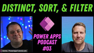 Filter Distinct amp Sort  Power Apps Basic Tutorial [upl. by Enialb305]