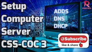 Setup Computer Server ADDS DNS DHCP in Windows Server 2008 R2 TAGALOG [upl. by Artema]