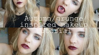 AutumnGrunge Inspired Makeup Tutorial [upl. by Stclair]