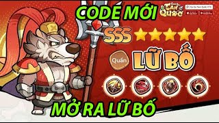 GoGo Tam Quốc 2  Code mới Siêu may mắn mở ra CHÓ Lữ Bố Mạnh Nhất [upl. by Chrissa]