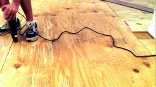 How to install plywood on top of your subfloor [upl. by Anhsirk506]