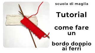 Tutorial come fare un bordo ai ferri [upl. by Yecad]