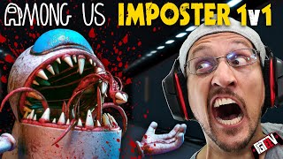 AMONG US but its TERRIFYING 1v1 Imposter vs Crewmate Game FGTeeV Plays IMPOSTER HIDE [upl. by Sara409]