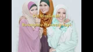 MuslimahFitri Widjayanti Lirik Video [upl. by Grindlay]