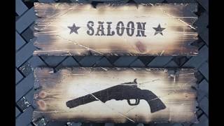 Finishing touches to the Western style saloon sign handmade pyrography decor for the mancave [upl. by Afinom]