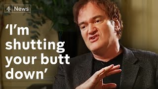 Quentin Tarantino interview Im shutting your butt down [upl. by Ganley740]