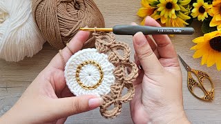 impresionante PATRÓN 3D¡El crochet más bonito que he tejido Te enseño como hacerlo para iniciantes🧶 [upl. by Anitsrik43]