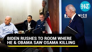 Watch Joe Biden Abruptly Stops Speech Rushes Out To Go To Situation Room Amid IsraelHamas War [upl. by Ledniahs]