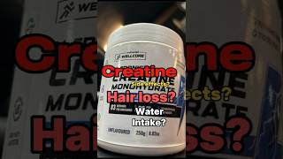 Creatine side effects Hair loss Water intake creatine sideeffects hairloss youtubeshorts [upl. by Nailluj]