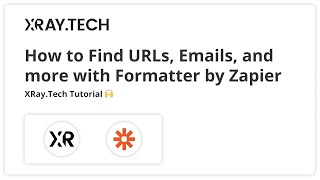 How to Extract Email Addresses URLs and Numbers with Zapier [upl. by Tobey]