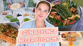 Ebru Şallı  BESLENME RUTİNİM 1 Günde Neler Yiyorum  Sağlıklı Tavsiyeler [upl. by Enak722]