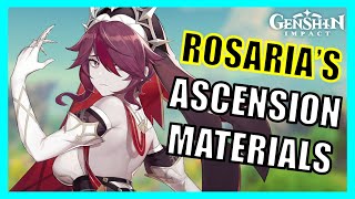 Rosaria Ascension Materials Farm Guide  Genshin Impact [upl. by Siri]