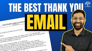 How to write Thank You Email  Thank You email after job offer  Email for Jobs Application [upl. by Krystalle]