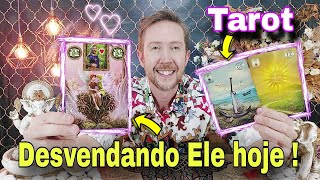 Desvendando ele hoje  O que ele esconde O que ele pensa  sente e pretende fazer  Ele hoje tarot [upl. by Anawik623]