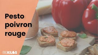 Une recette facile de pesto maison aux poivrons rouges [upl. by Ronald]