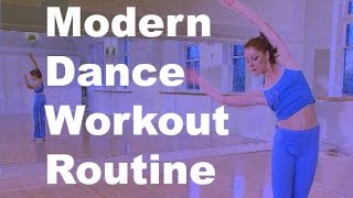 Modern Dance Workout Routine and Exercise for beginners [upl. by Jillayne229]