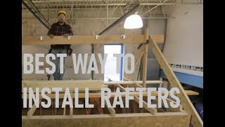 How to Install a Ridge Board amp Rafters  Roof Framing Part 4 [upl. by Cutlerr]