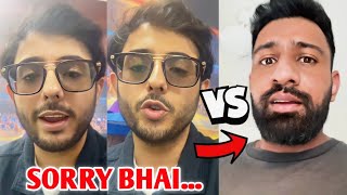 CarryMinati Says SORRY To Rajat Dalal😱 CarryMinati Vs Rajat Dalal Roast Controversy [upl. by Ydrah333]