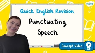 How Do You Correctly Punctuate Speech  KS2 English Concept for Kids [upl. by Dumanian]