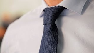 How to Tie a FourInHand Knot  Mens Fashion [upl. by Eizdnil]