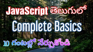 JavaScript Complete Tutorials In Telugu by Kotha Abhishek [upl. by Riabuz]