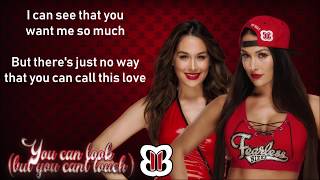 The Bella Twins WWE Theme  You Can Look But You Cant Touch lyrics [upl. by Ised]