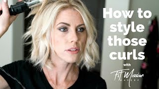 How I style my short hair Beach Wave  Hair Tutorial [upl. by Daria468]