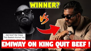 EMIWAY STORY ON KING QUIT BEEF  YOUTUBER amp CHEN K REPLY ON EMIWAY VS KRNA DISS WINNER  BADSHAH [upl. by Aleemaj]