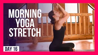 10 min Morning Yoga To Stretch amp Soothe For Pain Release – Day 16 STRETCH amp SOOTHE [upl. by Yalcrab483]