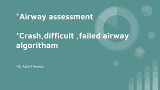 Airway Management  Difficult Airway Management algorithm [upl. by Mechelle743]