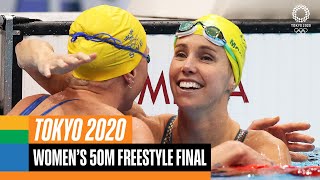 Womens 50m Freestyle Final 🏊🏻‍♂️  Tokyo Replays [upl. by Hilliary]