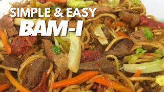 Super Easy Pancit Bami Recipe  StirFried Noodles  Pansit Bisaya [upl. by Anirahs688]