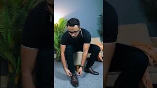 কিভাবে ফরমাল জুতার ফিতা বাধতে হয়। FormalWear howto tipsandtricks tips hack [upl. by Eislehc988]