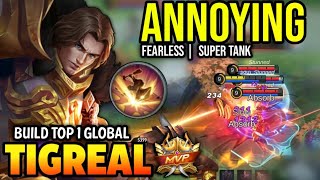 TIGREAL BEST BUILD 2023  TOP GLOBAL TIGREAL GAMEPLAY  MOBILE LEGENDS✓ [upl. by Saimerej]